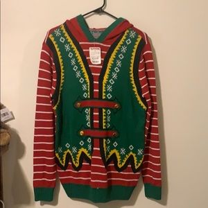 Christmas sweater with elf ears